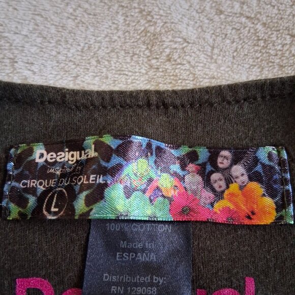 Desigual Inspired by Cirque Du Soleil Women's Large Multicolor Printed Dress - Picture 10 of 16